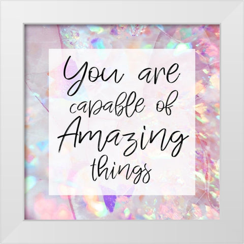 Amazing Gems 1 White Modern Wood Framed Art Print by Prime, Marcus