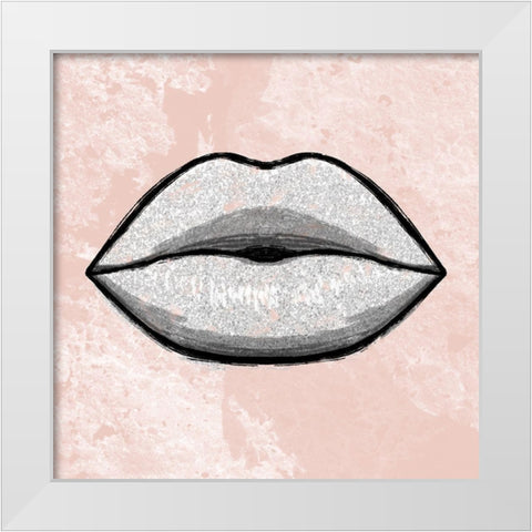 Glitter Fashion 3 White Modern Wood Framed Art Print by Prime, Marcus