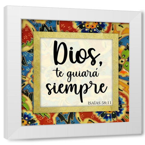 Guiara Siempre White Modern Wood Framed Art Print by Prime, Marcus