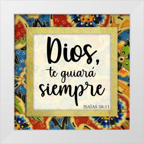 Guiara Siempre White Modern Wood Framed Art Print by Prime, Marcus