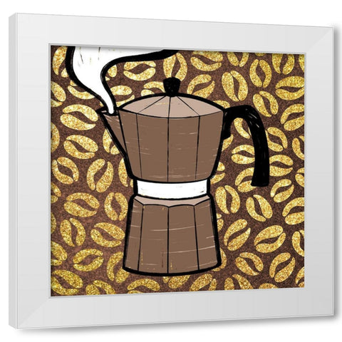 Life After Coffee 3 White Modern Wood Framed Art Print by Prime, Marcus