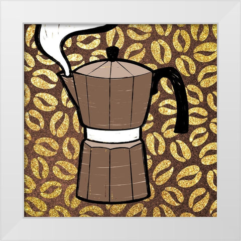 Life After Coffee 3 White Modern Wood Framed Art Print by Prime, Marcus