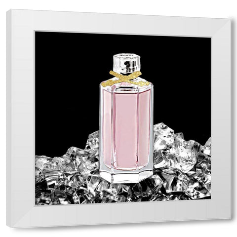 Fashion Perfume White Modern Wood Framed Art Print by Prime, Marcus