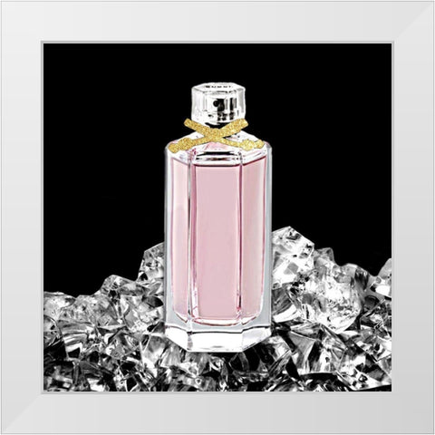 Fashion Perfume White Modern Wood Framed Art Print by Prime, Marcus