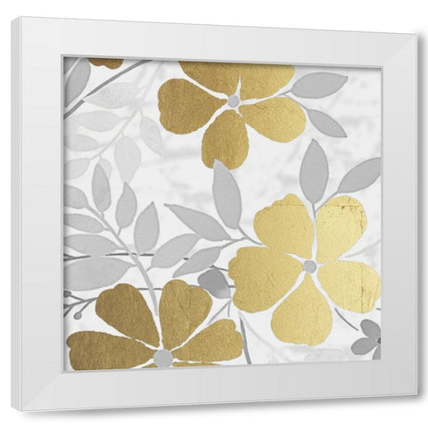 Golden Spring Bunch 2 White Modern Wood Framed Art Print by Prime, Marcus