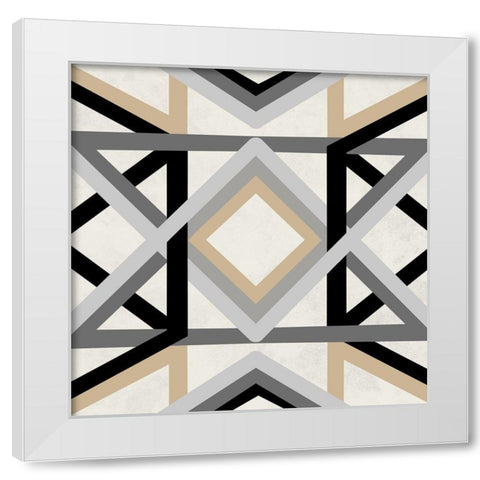 Desert Textile 1 White Modern Wood Framed Art Print by Prime, Marcus