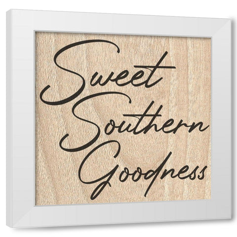 Sweet Southern Goodness White Modern Wood Framed Art Print by Prime, Marcus