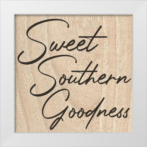 Sweet Southern Goodness White Modern Wood Framed Art Print by Prime, Marcus