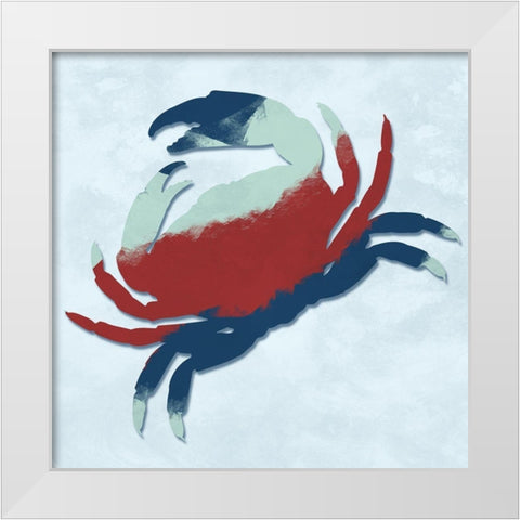 Crawling Sea Life White Modern Wood Framed Art Print by Prime, Marcus