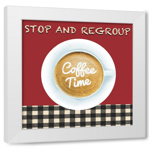 Kitchen Cafe White Modern Wood Framed Art Print by Prime, Marcus