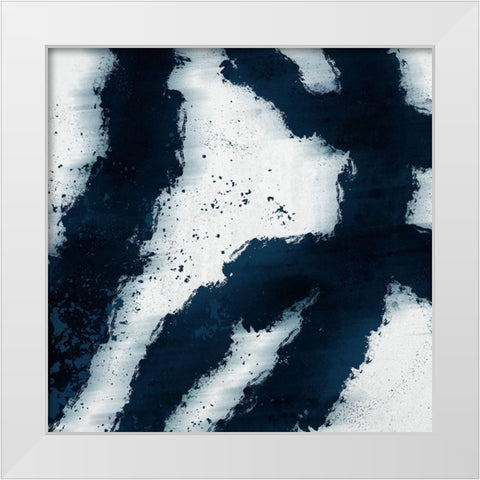 Striking Lines White Modern Wood Framed Art Print by Prime, Marcus