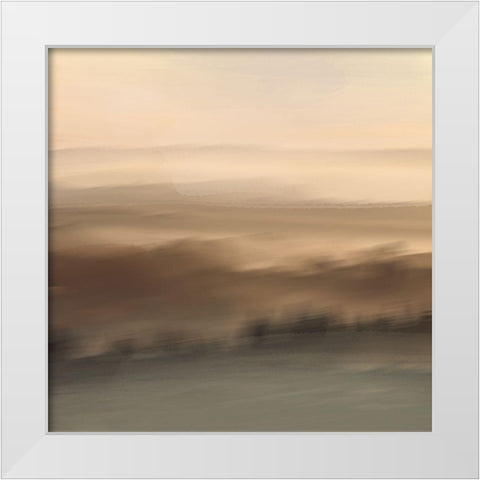Distant Fields 1 White Modern Wood Framed Art Print by Prime, Marcus