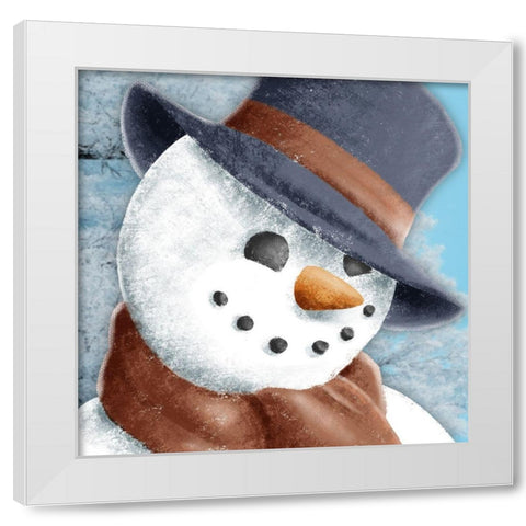 Frosty Friend White Modern Wood Framed Art Print by Prime, Marcus