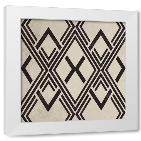 Triangular Majesty White Modern Wood Framed Art Print by Prime, Marcus