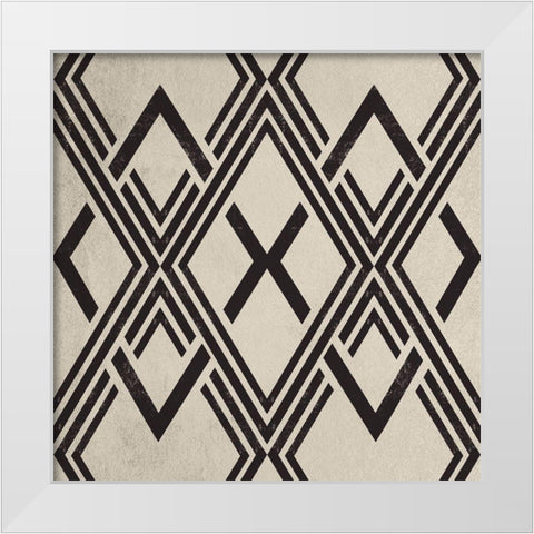 Triangular Majesty White Modern Wood Framed Art Print by Prime, Marcus