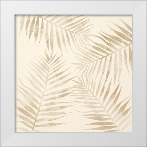 Jungle Foliage White Modern Wood Framed Art Print by Prime, Marcus