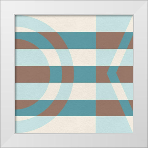 Shifted Parallels White Modern Wood Framed Art Print by Prime, Marcus