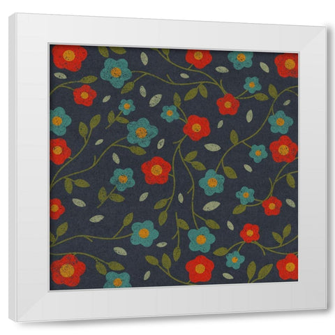 Vintage Blooms 2 White Modern Wood Framed Art Print by Prime, Marcus