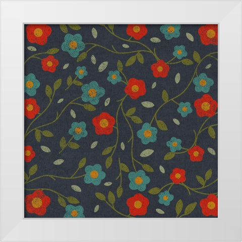 Vintage Blooms 2 White Modern Wood Framed Art Print by Prime, Marcus