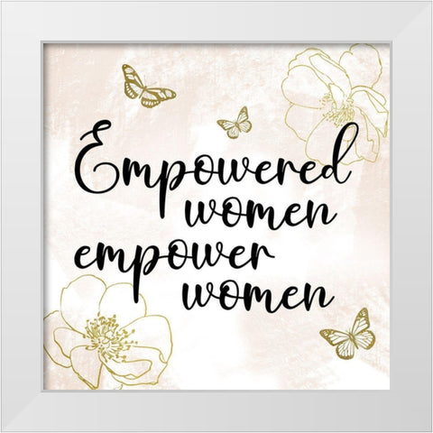 Empowered Woman 2 White Modern Wood Framed Art Print by Prime, Marcus