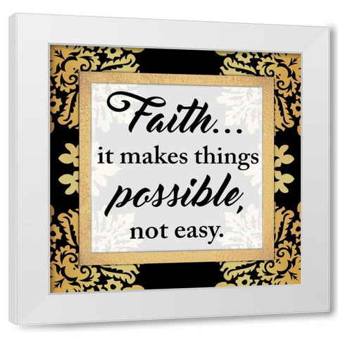 Possible Not Easy White Modern Wood Framed Art Print by Prime, Marcus