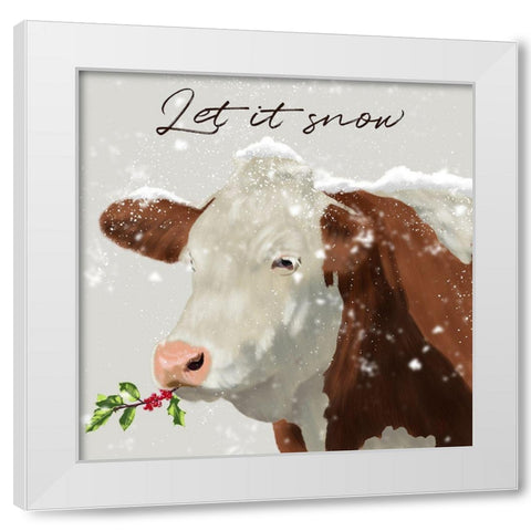 Let In Snow White Modern Wood Framed Art Print by Prime, Marcus