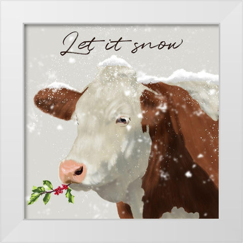 Let In Snow White Modern Wood Framed Art Print by Prime, Marcus