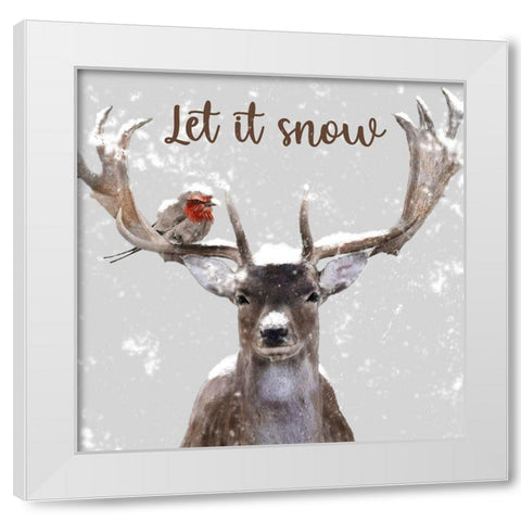 Let In School White Modern Wood Framed Art Print by Prime, Marcus
