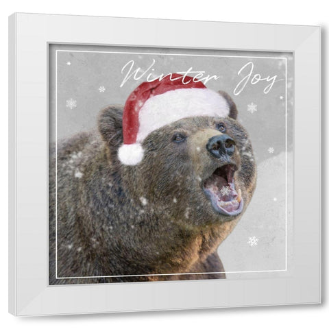 Winter Joy White Modern Wood Framed Art Print by Prime, Marcus