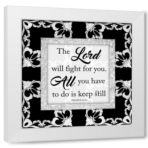 Keep Still 2 White Modern Wood Framed Art Print by Prime, Marcus