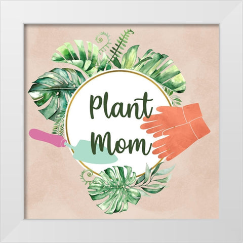 Gradening Mom White Modern Wood Framed Art Print by Prime, Marcus