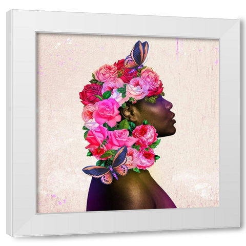Woman Flourish 2 White Modern Wood Framed Art Print by Prime, Marcus