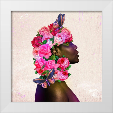 Woman Flourish 2 White Modern Wood Framed Art Print by Prime, Marcus