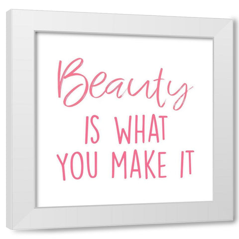 Making Beauty 1 White Modern Wood Framed Art Print by Prime, Marcus