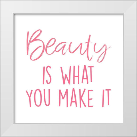 Making Beauty 1 White Modern Wood Framed Art Print by Prime, Marcus