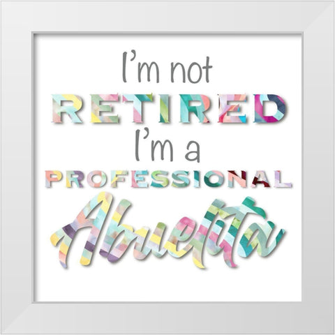 Professional Abuelita White Modern Wood Framed Art Print by Prime, Marcus