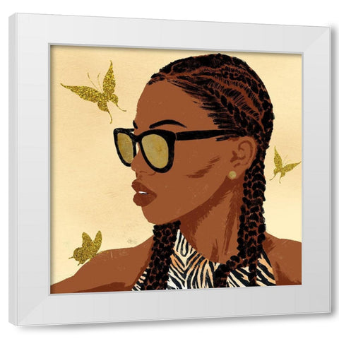Fierce And Powerful 2 White Modern Wood Framed Art Print by Prime, Marcus