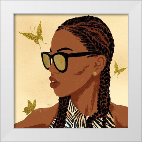 Fierce And Powerful 2 White Modern Wood Framed Art Print by Prime, Marcus
