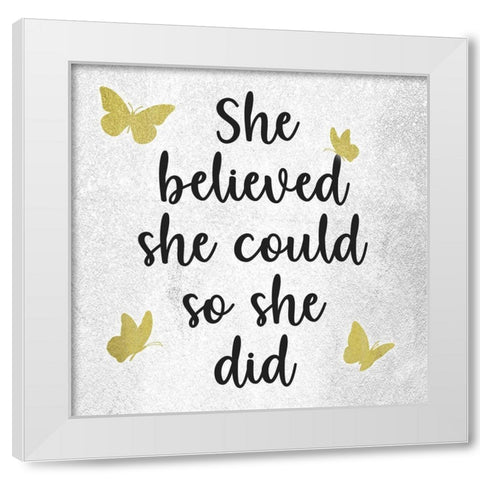 Breathtaking Belief 1 White Modern Wood Framed Art Print by Prime, Marcus