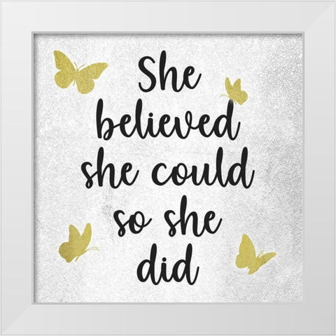 Breathtaking Belief 1 White Modern Wood Framed Art Print by Prime, Marcus