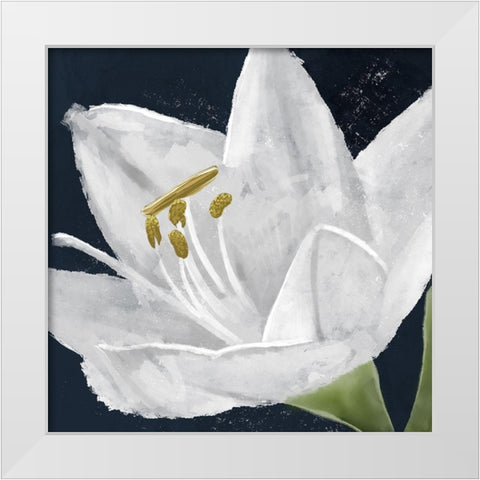Lilly Energy White Modern Wood Framed Art Print by Prime, Marcus