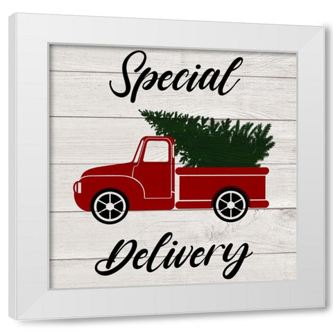 Special Delivery Classic White Modern Wood Framed Art Print by Prime, Marcus