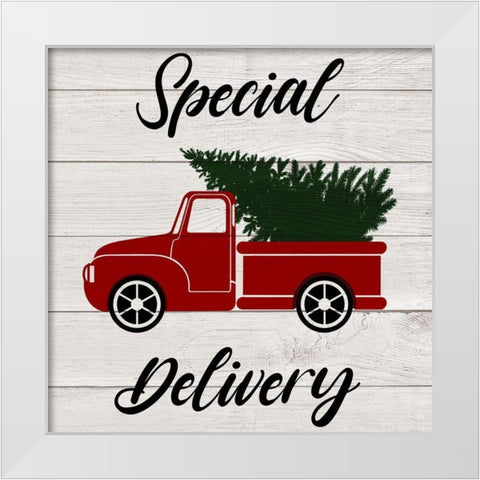 Special Delivery Classic White Modern Wood Framed Art Print by Prime, Marcus