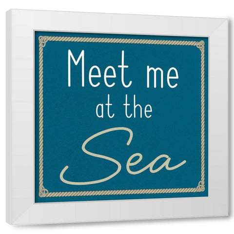 Sea Meet White Modern Wood Framed Art Print by Prime, Marcus