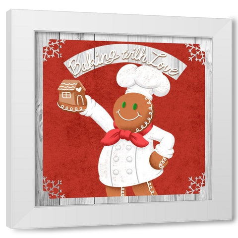 Lovely Baking White Modern Wood Framed Art Print by Prime, Marcus