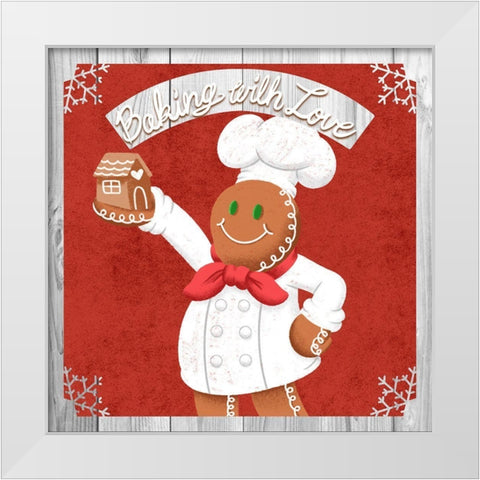 Lovely Baking White Modern Wood Framed Art Print by Prime, Marcus