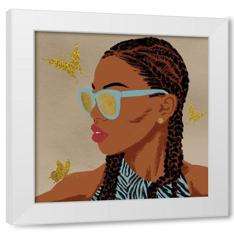 Fierce And Elegant 2 White Modern Wood Framed Art Print by Prime, Marcus