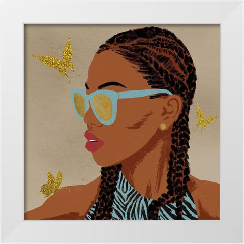 Fierce And Elegant 2 White Modern Wood Framed Art Print by Prime, Marcus