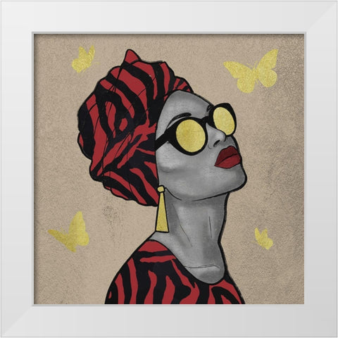 Breathtaking Natural Queen 2 White Modern Wood Framed Art Print by Prime, Marcus