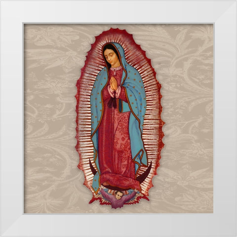 Loved Guadalupe 1 White Modern Wood Framed Art Print by Prime, Marcus